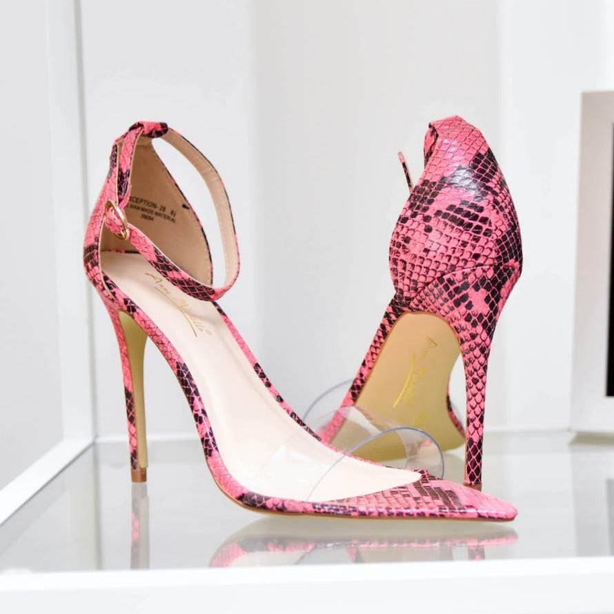 Snakeskin Heels - Temu